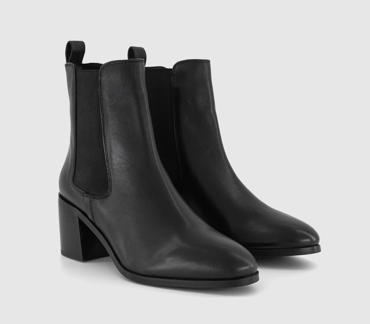 OFFICEAspect Block Heel Chelsea BootsBlack Leather