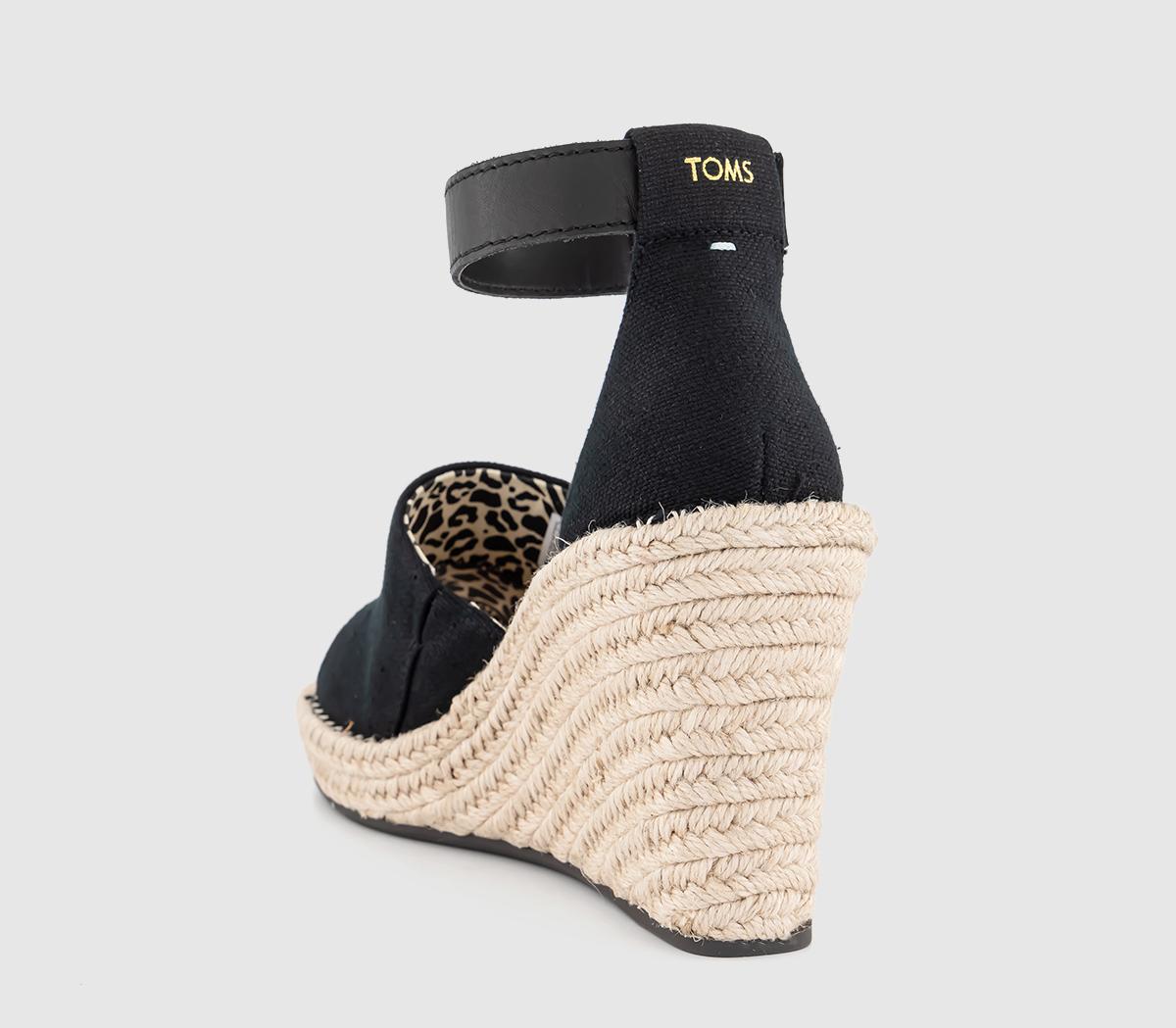 TOMSMarisol Heeled Wedge EspadrillesBlack