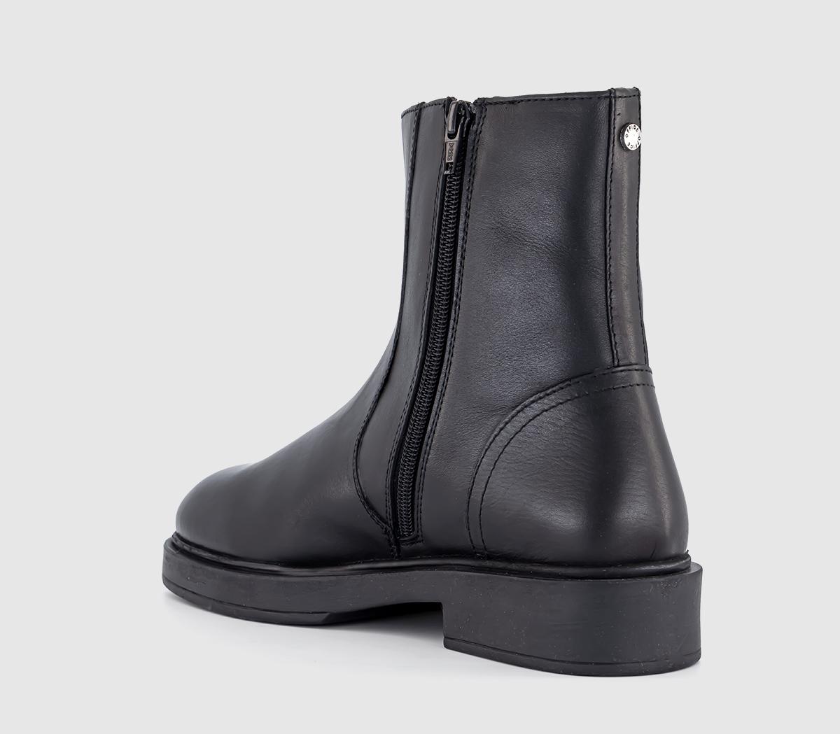 OFFICEAmaze Clean Sole Ankle BootsBlack Leather