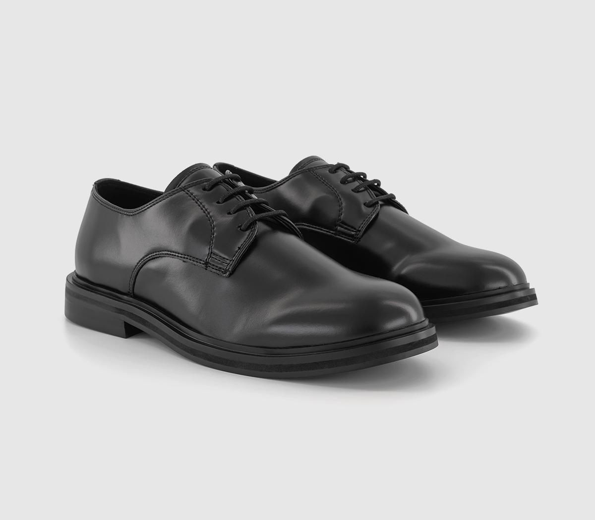 OFFICE Malcom Chunky Derby Shoes Black - Men’s Smart Shoes