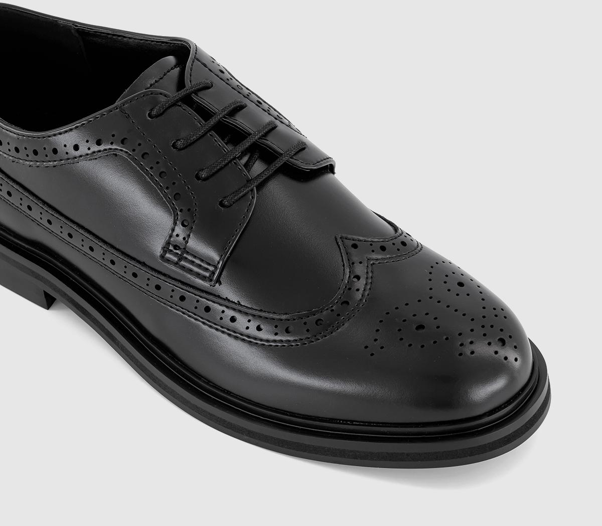 OFFICEMarc Chunky Longwing Brogue Shoes OFFICEMarc Chunky Longwing Brogue ShoesBlack