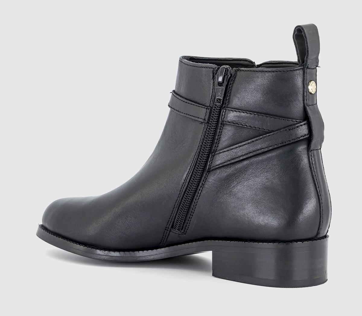 OFFICEAbloom Trim Detail Ankle BootsBlack Leather