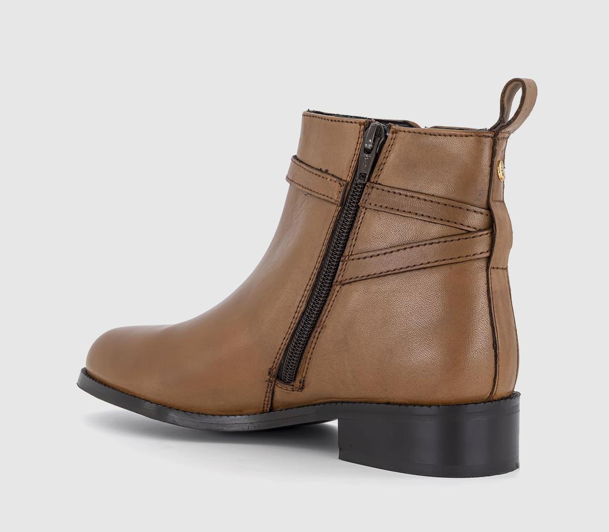 OFFICEAbloom Trim Detail Ankle BootsTan Leather