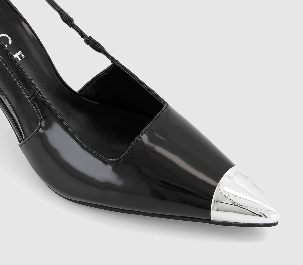OFFICEMiley Toe Cap Slingback Court ShoesBlack