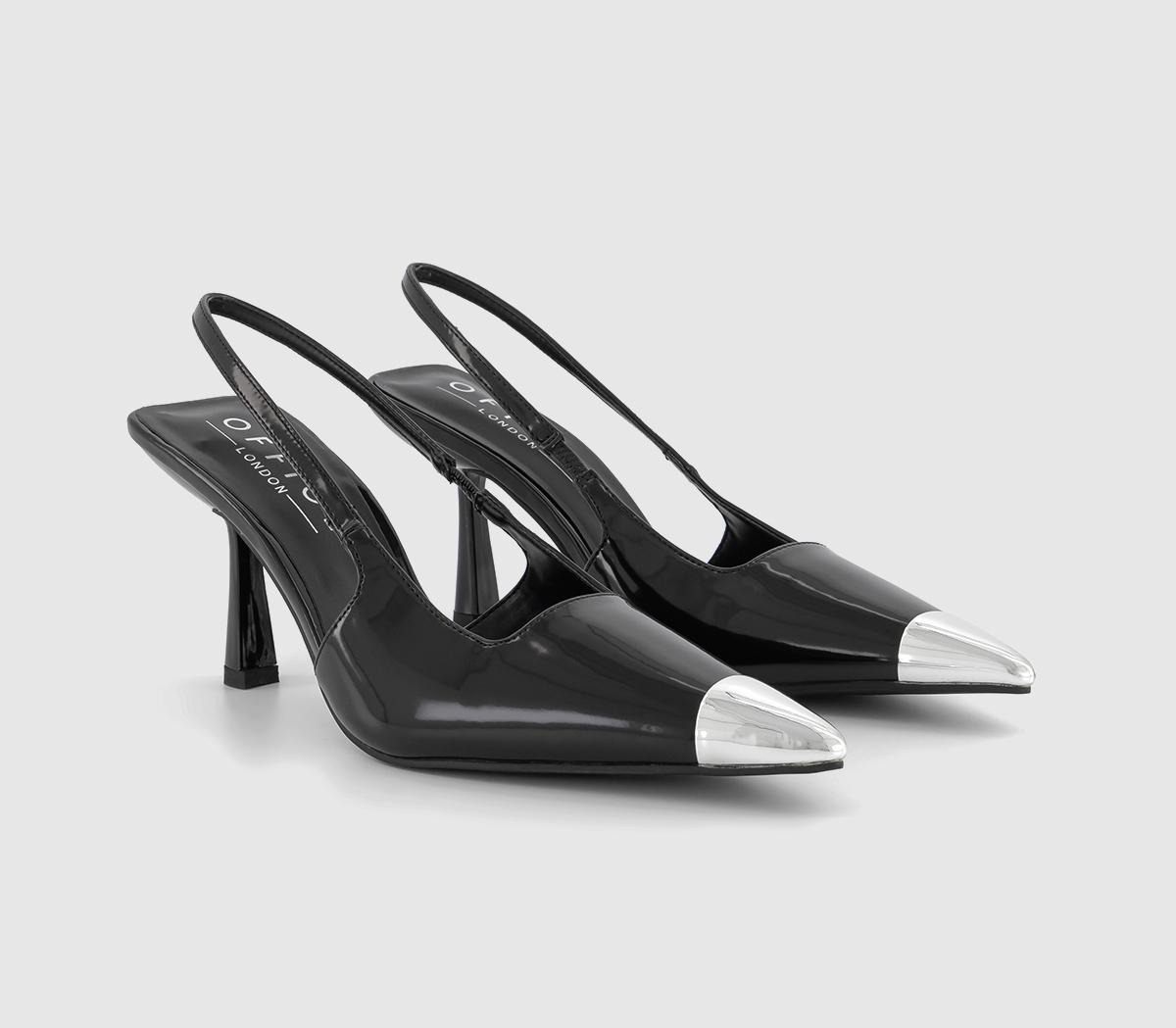 OFFICEMiley Toe Cap Slingback Court ShoesBlack