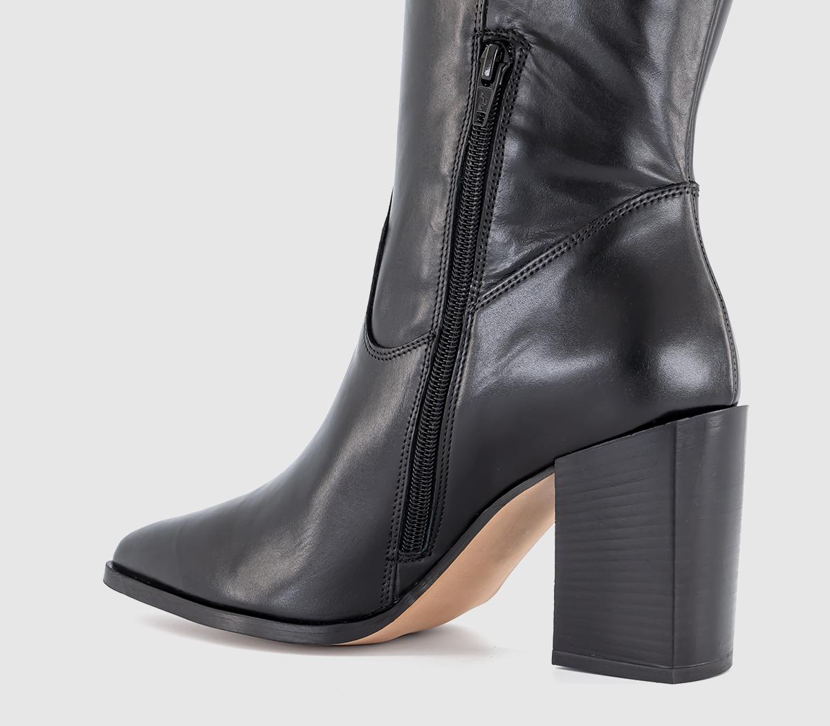 OFFICEKatarina Slouch Western Knee Boots OFFICEKatarina Slouch Western Knee BootsBlack Leather