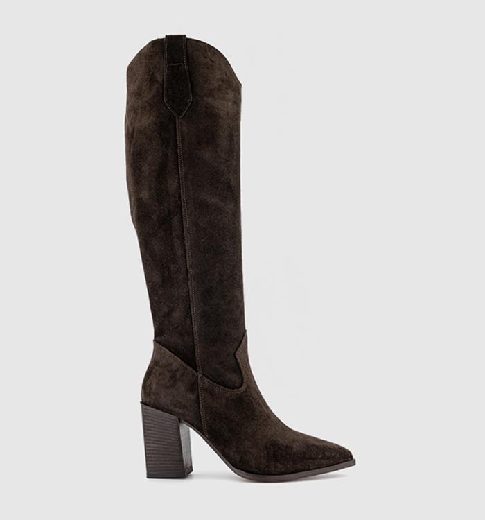 Bottes Mi-mollet En Micro-suede Stretch Croft & Barrow – Taille 11, Marron, Confortables
