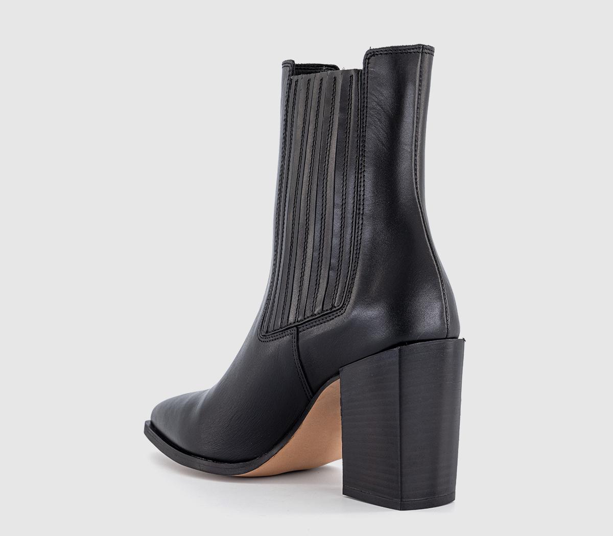 OFFICEAndine Covered Chelsea Western BootsBlack Leather