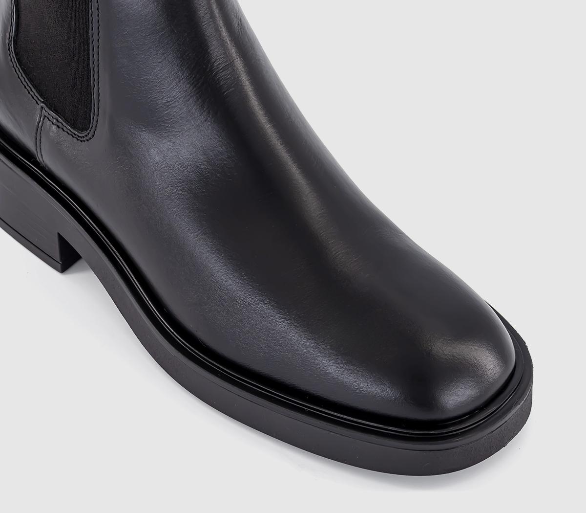 OFFICEAttention Clean Chelsea Ankle BootsBlack Leather