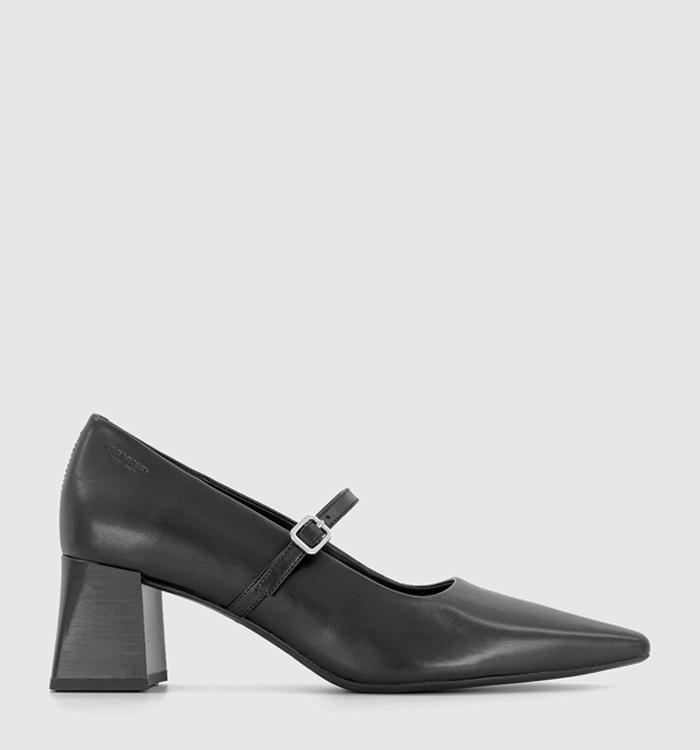 Vagabond Shoemakers Altea Strap Block Heels Black Suede