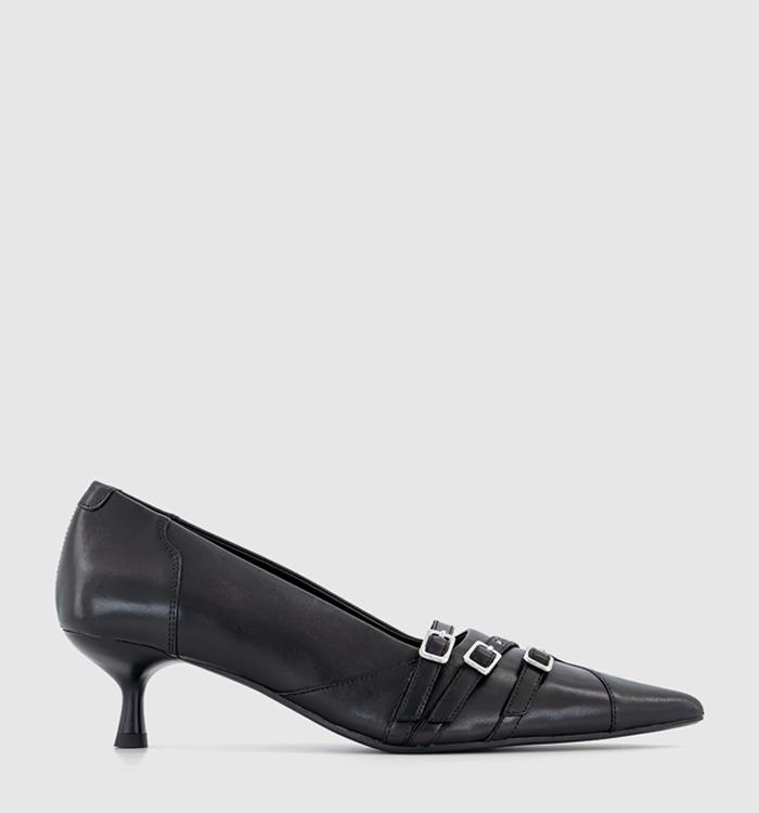 Vagabond Shoemakers Lykke Strap Kitten Heels Black