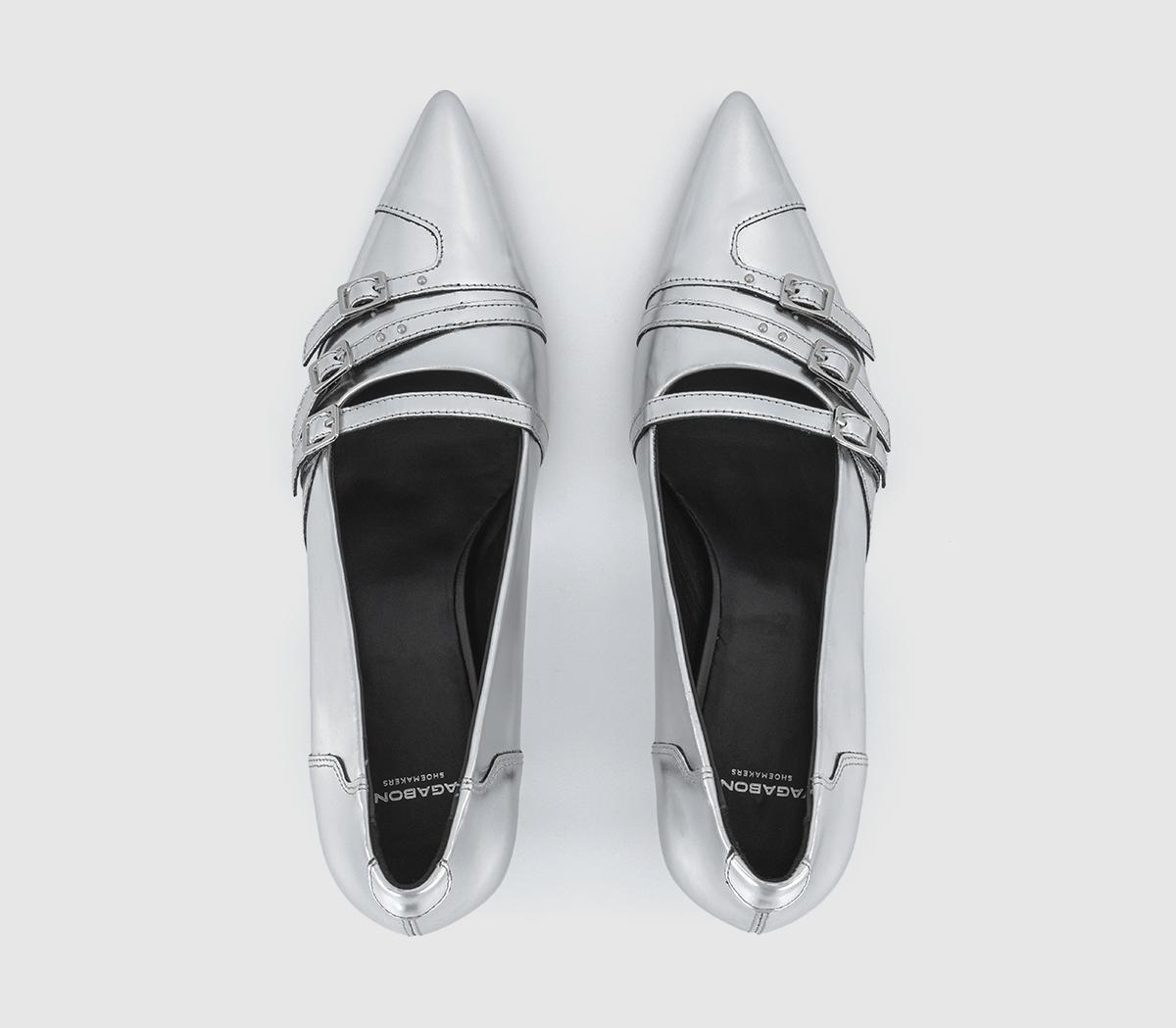 Vagabond ShoemakersLykke Strap Kitten Heels Vagabond ShoemakersLykke Strap Kitten HeelsSilver