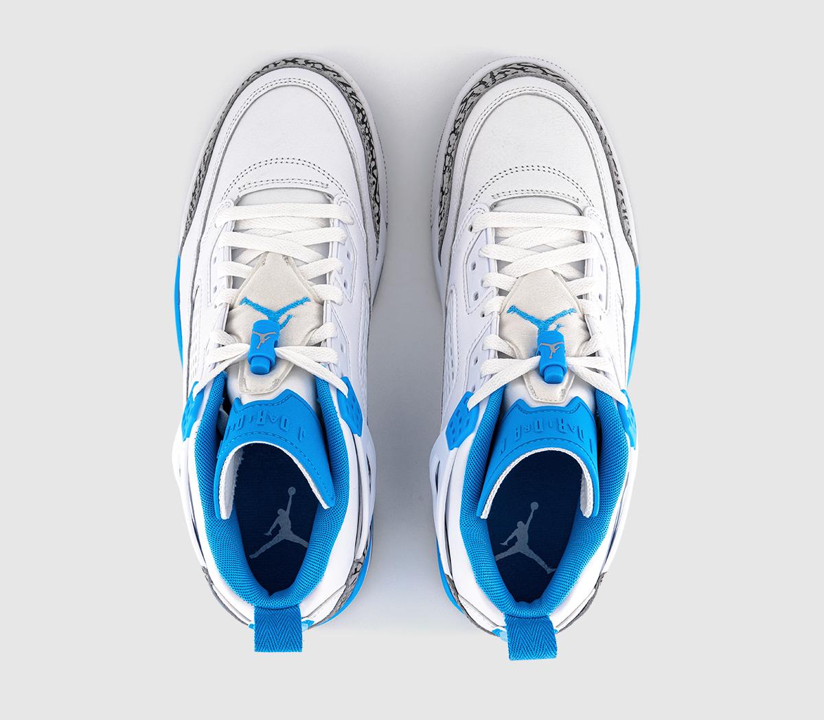 JordanSpizike Low TrainersWhite University Blue Wolf Grey
