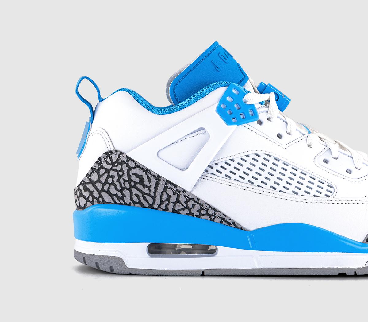 JordanSpizike Low TrainersWhite University Blue Wolf Grey