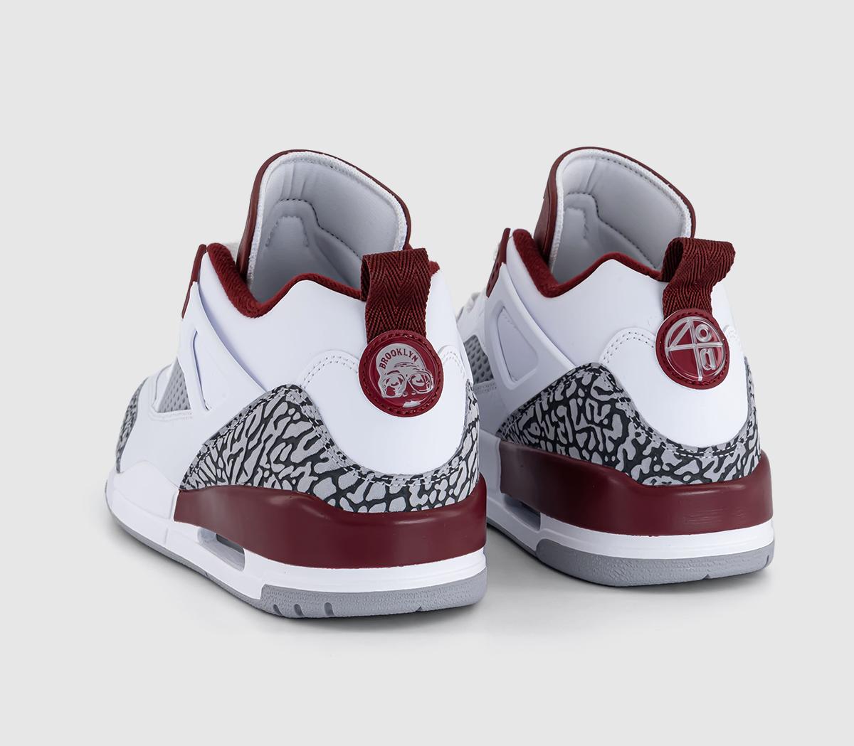 JordanSpizike Low TrainersWhite Team Red Wolf Grey Anthracite