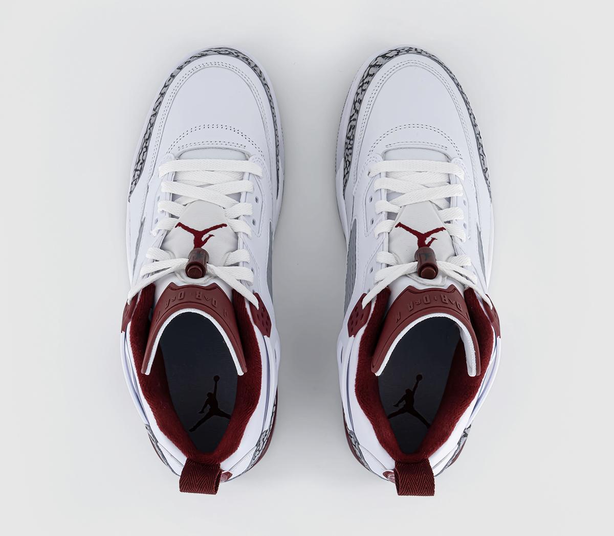 JordanSpizike Low TrainersWhite Team Red Wolf Grey Anthracite