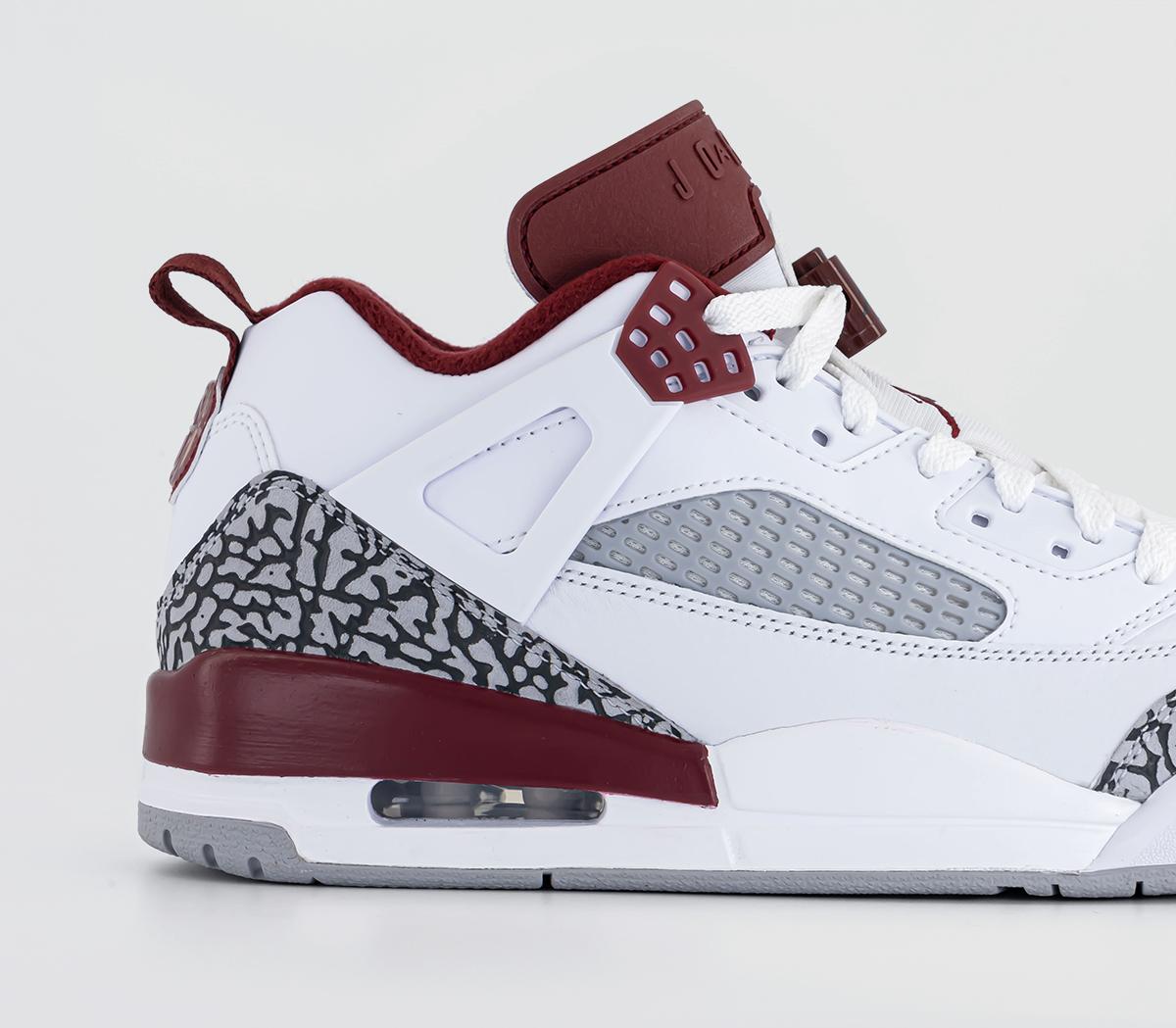JordanSpizike Low TrainersWhite Team Red Wolf Grey Anthracite