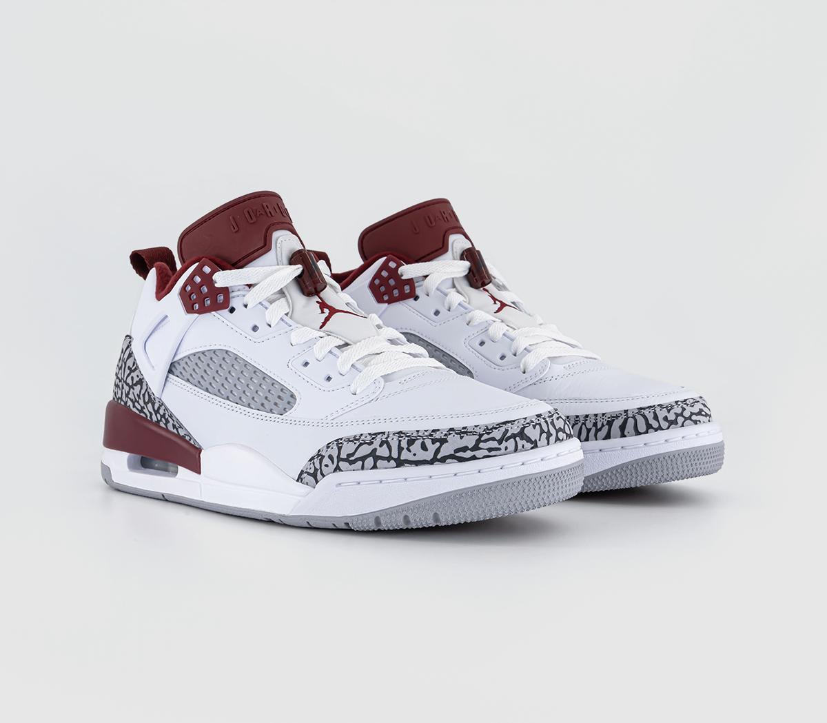 JordanSpizike Low TrainersWhite Team Red Wolf Grey Anthracite