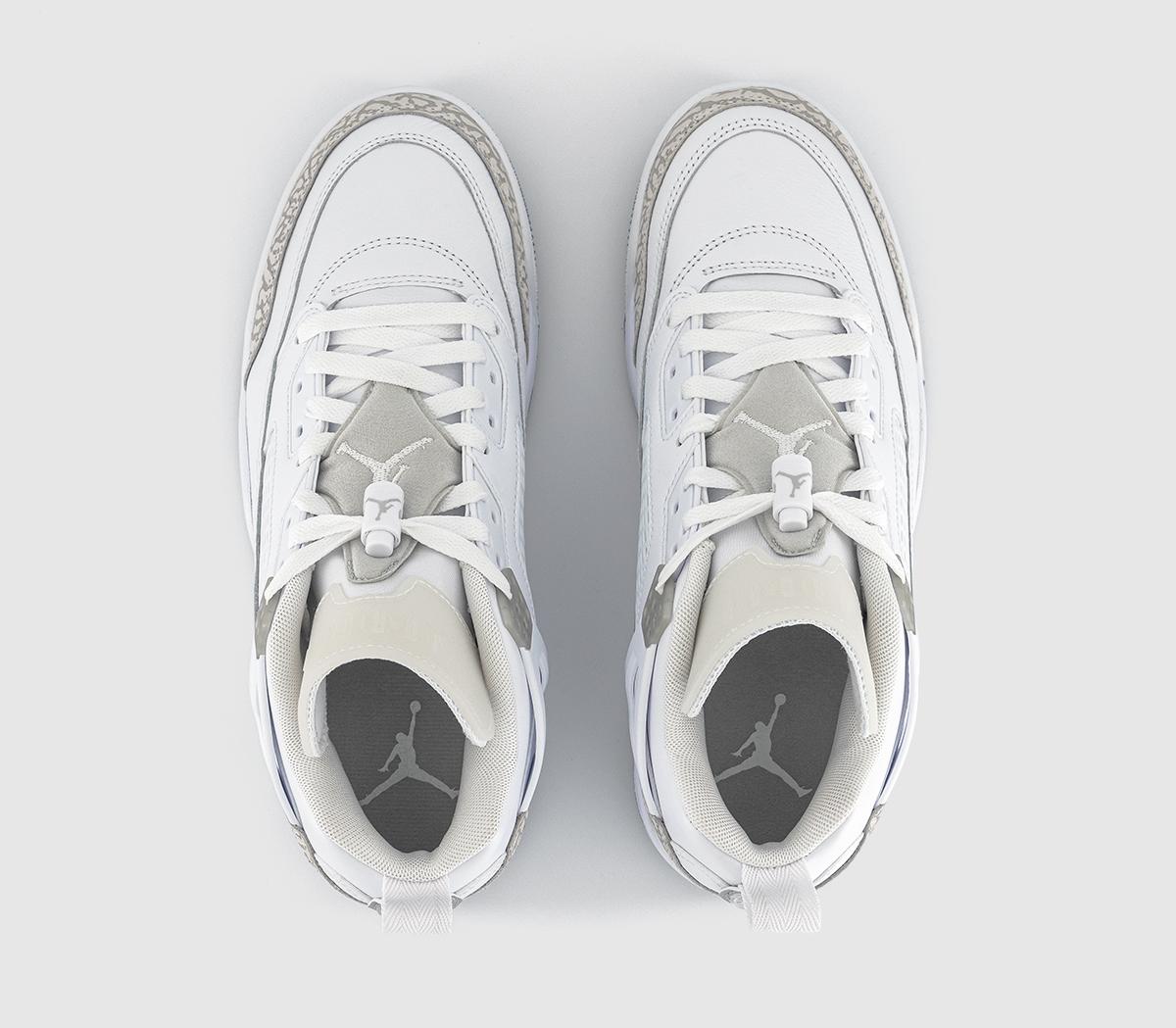 JordanSpizike Low TrainersWhite Neutral Grey Metallic Silver