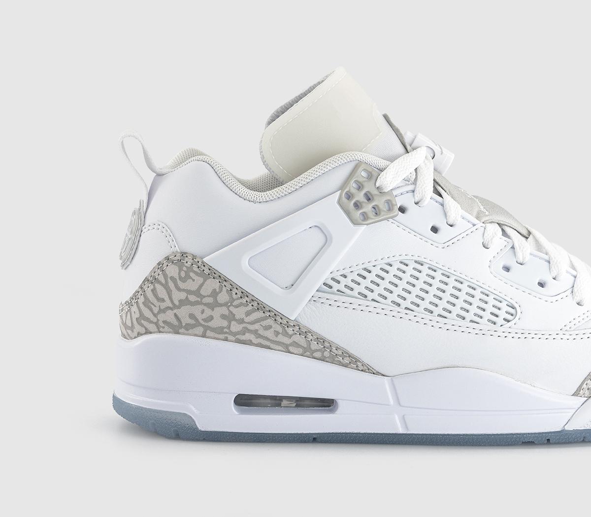 JordanSpizike Low TrainersWhite Neutral Grey Metallic Silver