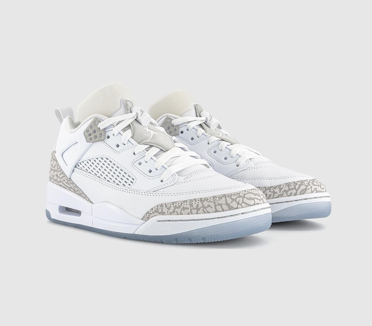 JordanSpizike Low TrainersWhite Neutral Grey Metallic Silver
