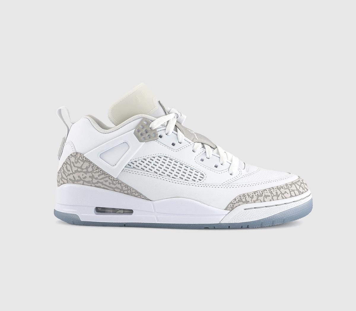 JordanSpizike Low TrainersWhite Neutral Grey Metallic Silver
