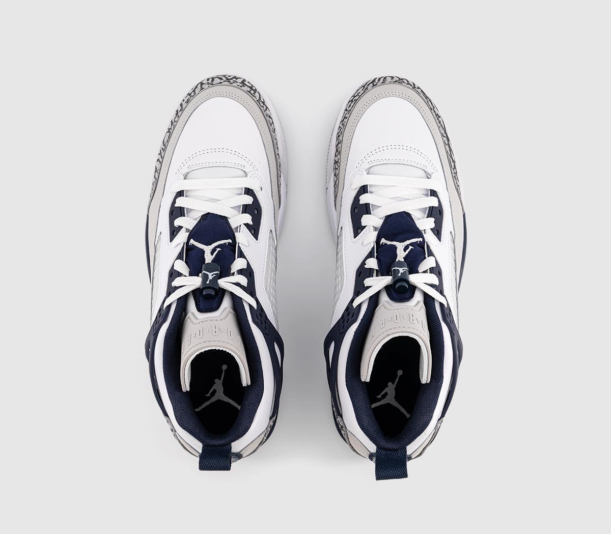 JordanSpizike Low TrainersWhite Midnight Navy Neutral Grey
