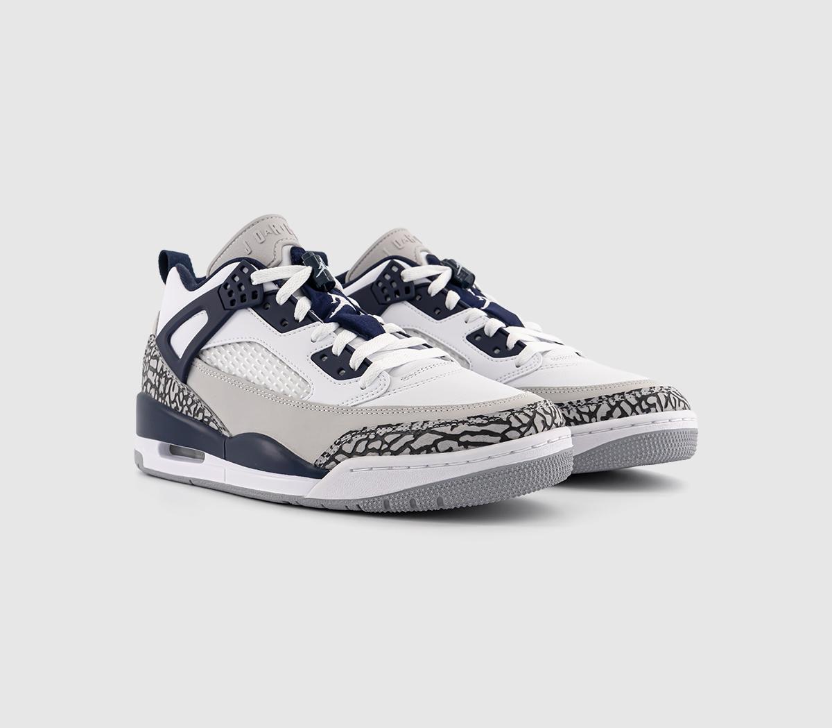 JordanSpizike Low TrainersWhite Midnight Navy Neutral Grey