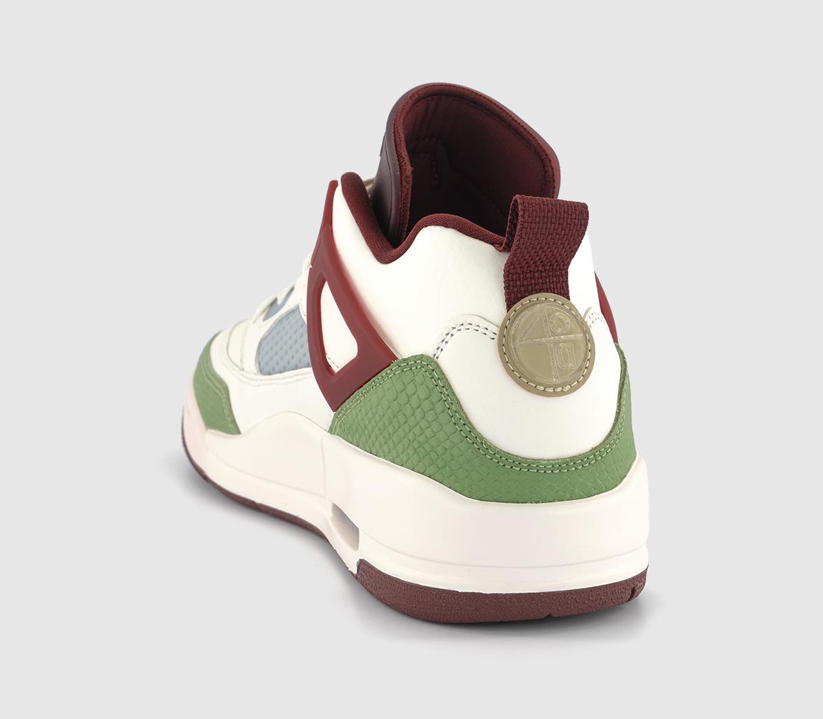 JordanSpizike Low TrainersSail Metallic Gold Grain Oil Green