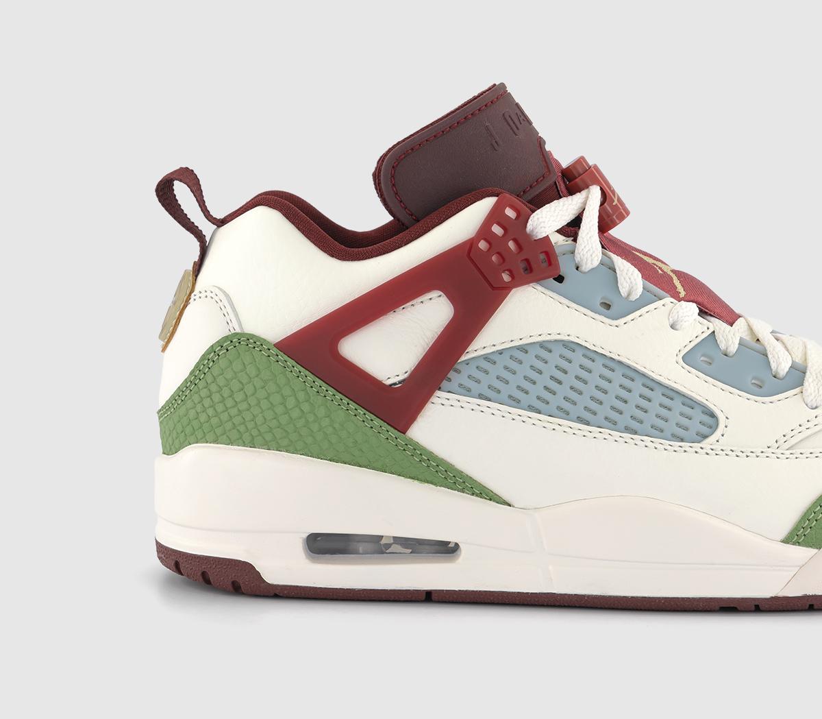 JordanSpizike Low TrainersSail Metallic Gold Grain Oil Green