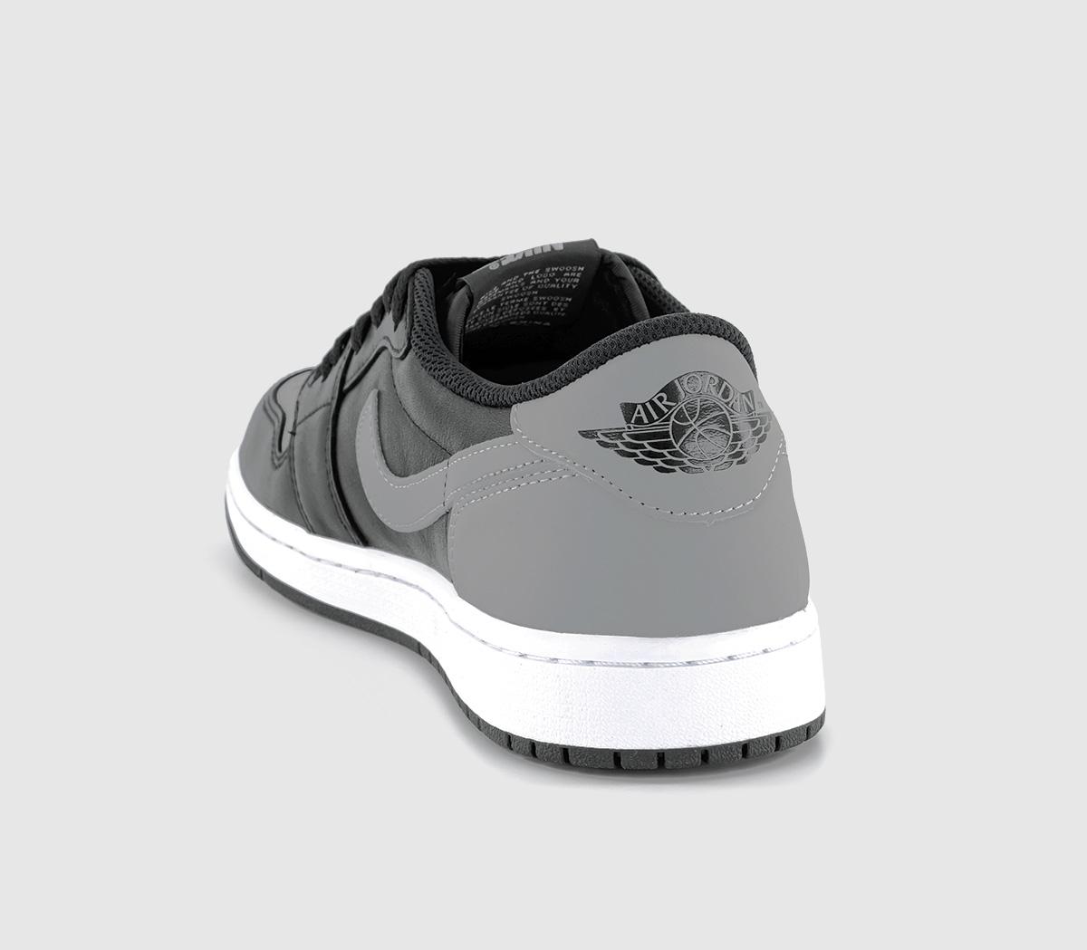 JordanAir Jordan 1 Low OG TrainersBlack Medium Grey White