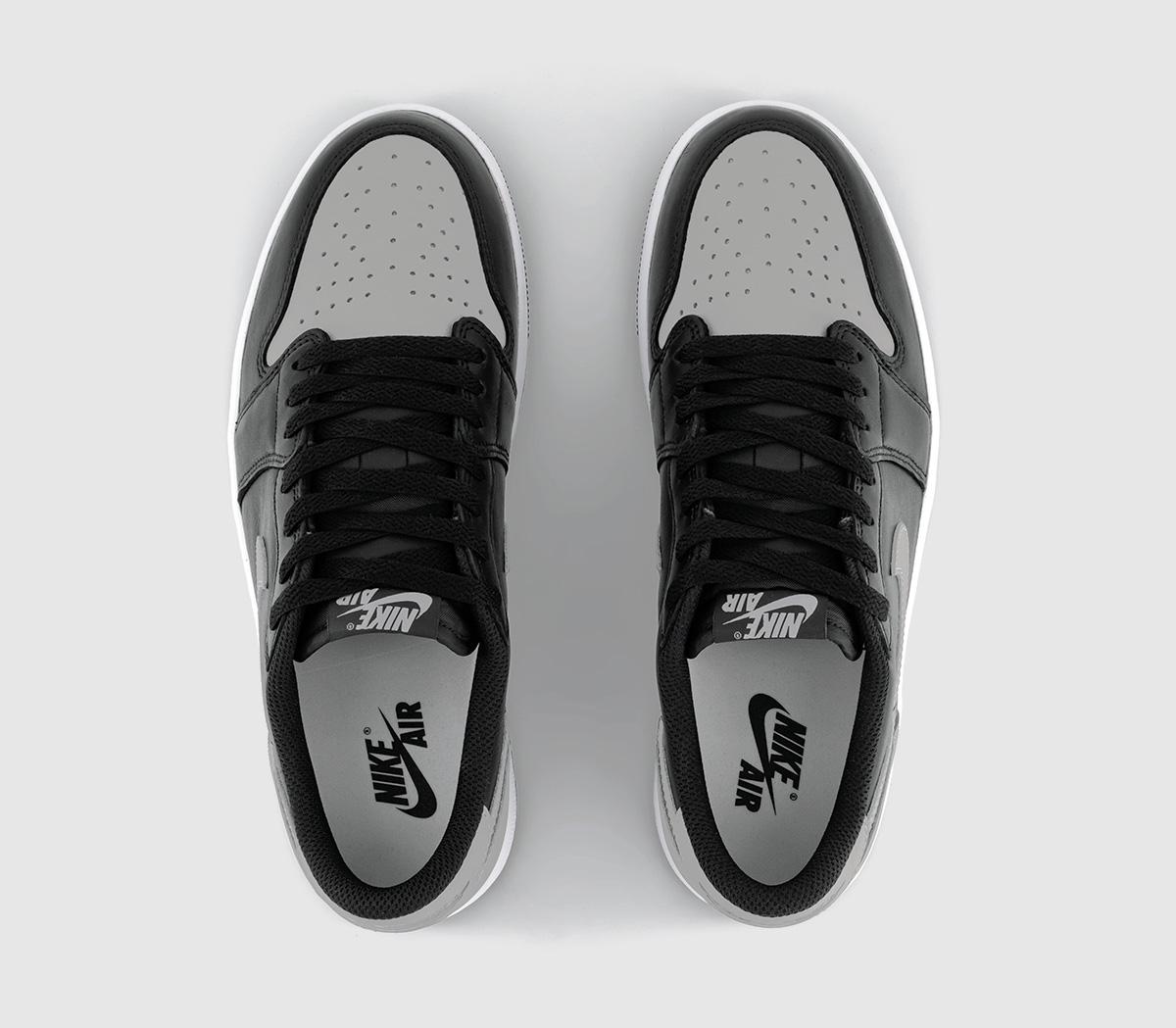 JordanAir Jordan 1 Low OG TrainersBlack Medium Grey White