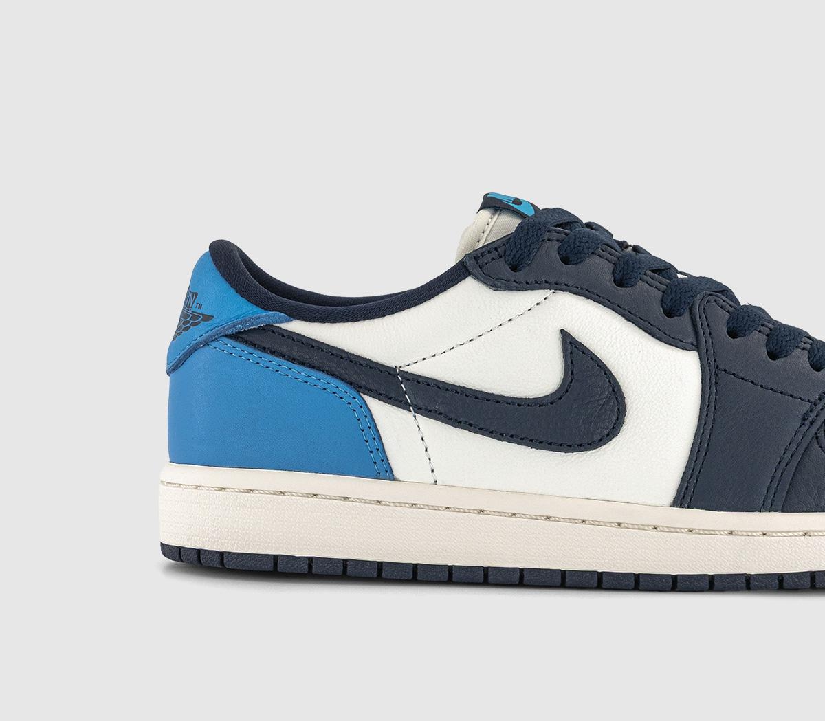 JordanAir Jordan 1 Low OG TrainersObsidian University Blue Sail