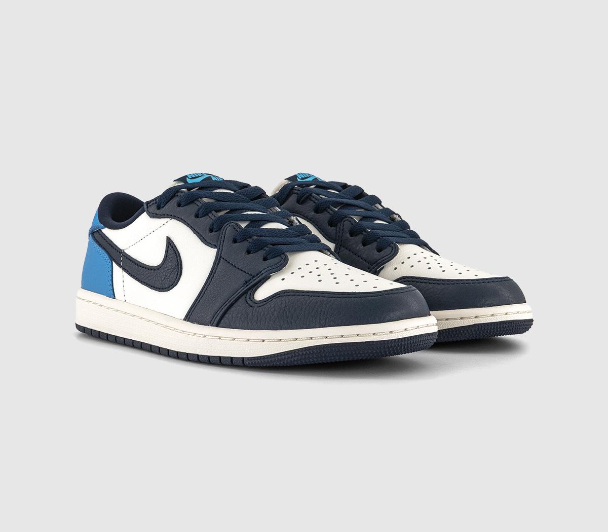 JordanAir Jordan 1 Low OG TrainersObsidian University Blue Sail