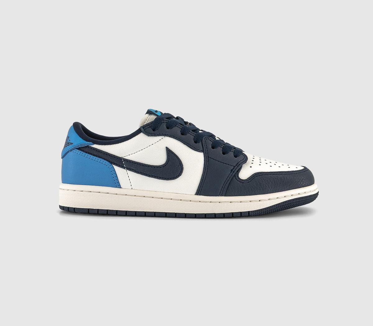 JordanAir Jordan 1 Low OG TrainersObsidian University Blue Sail