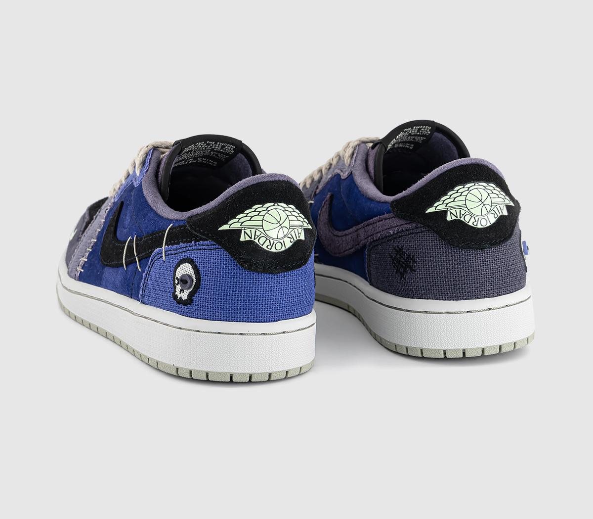 JordanAir Jordan 1 Low OG TrainersRegency Purple Vapor Green Black