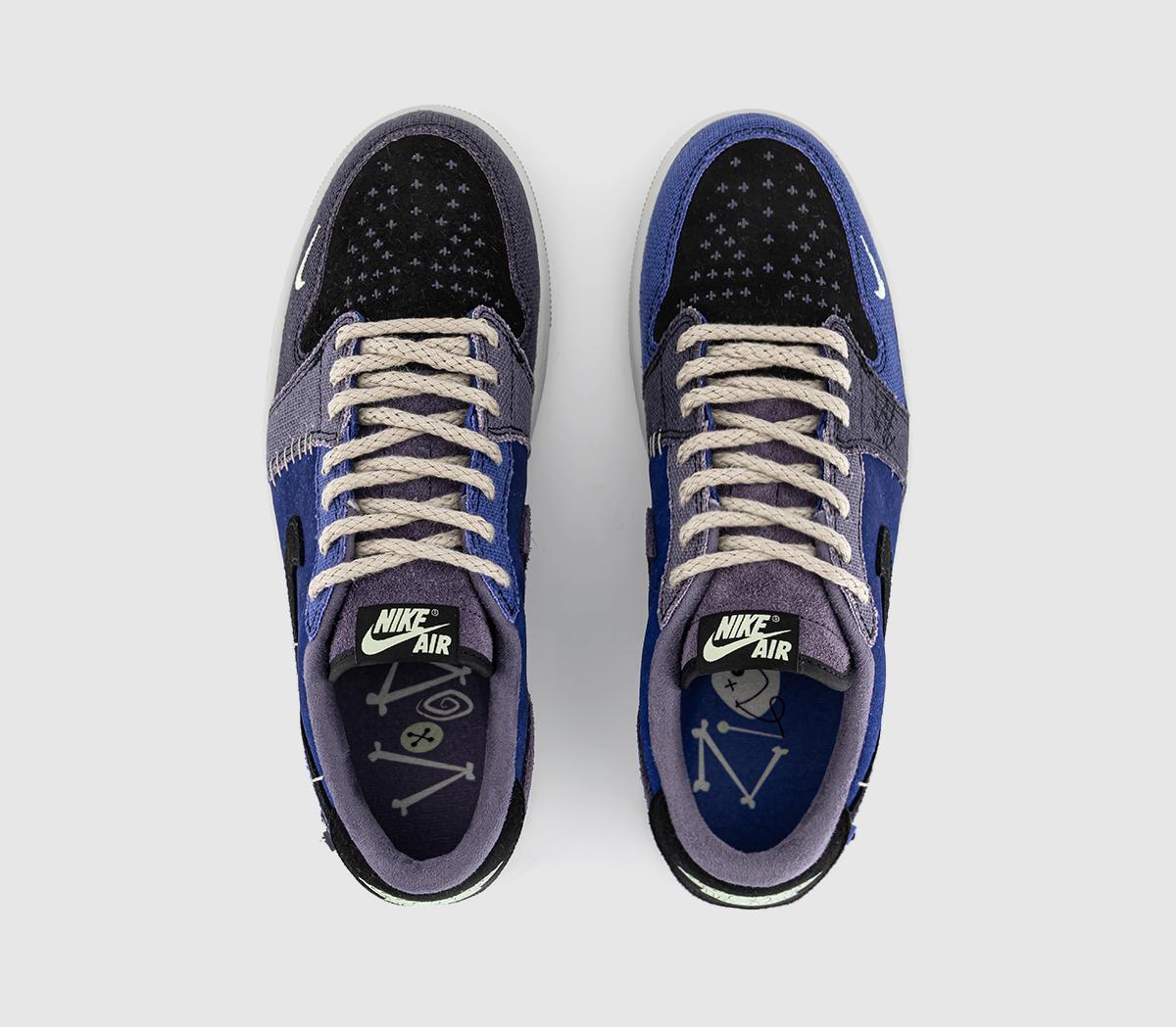 JordanAir Jordan 1 Low OG TrainersRegency Purple Vapor Green Black