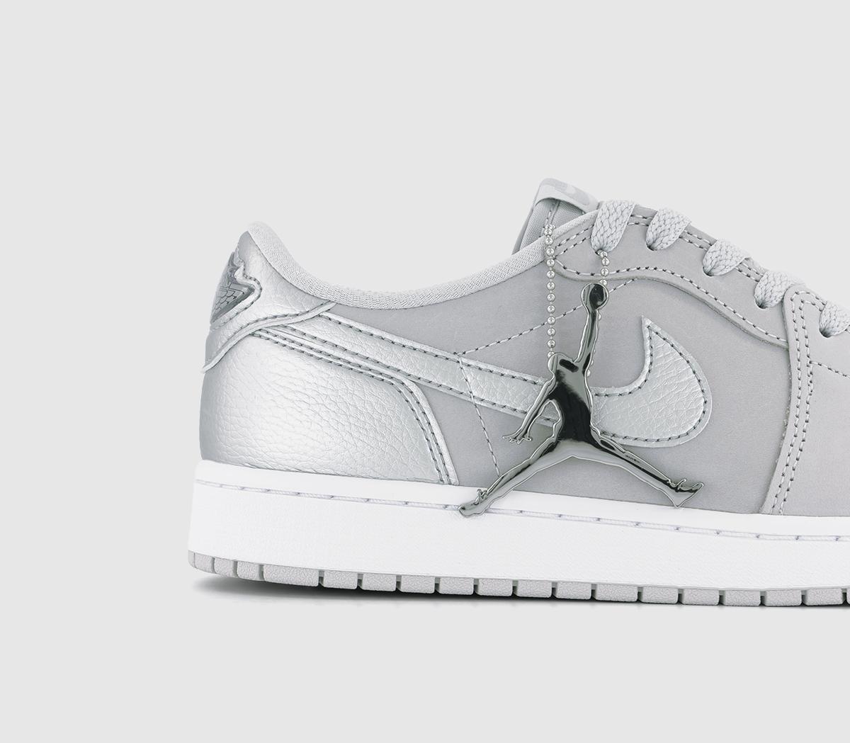 JordanAir Jordan 1 Low OG TrainersMetallic Silver