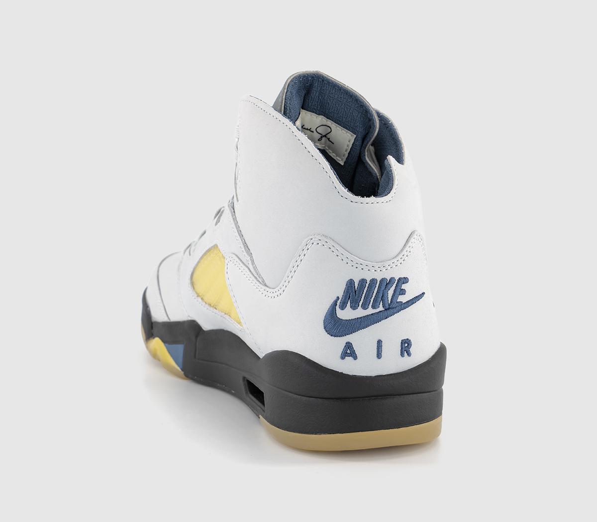 JordanAir Jordan 5 TrainersA Ma Maniere Photon Dust  Black Diffused Blue
