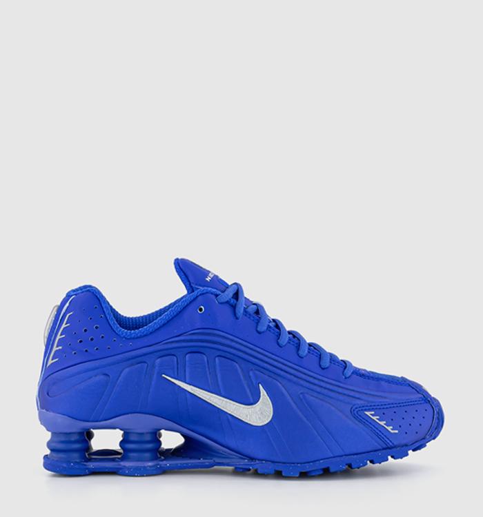 Nike Shox R4 Trainers Racer Blue Metallic Silver