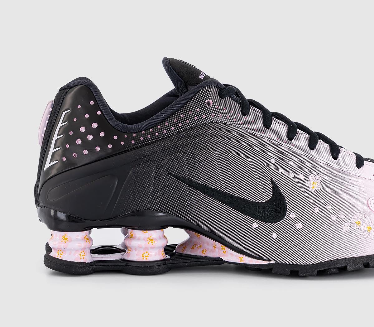 NikeShox R4 Trainers NikeShox R4 TrainersRegal Pink Black Black Regal Pink