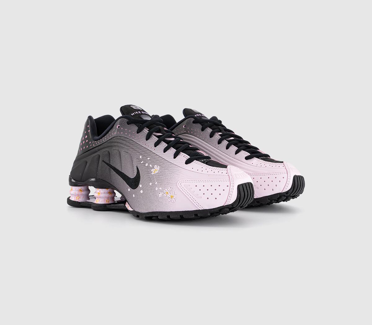 NikeShox R4 Trainers NikeShox R4 TrainersRegal Pink Black Black Regal Pink
