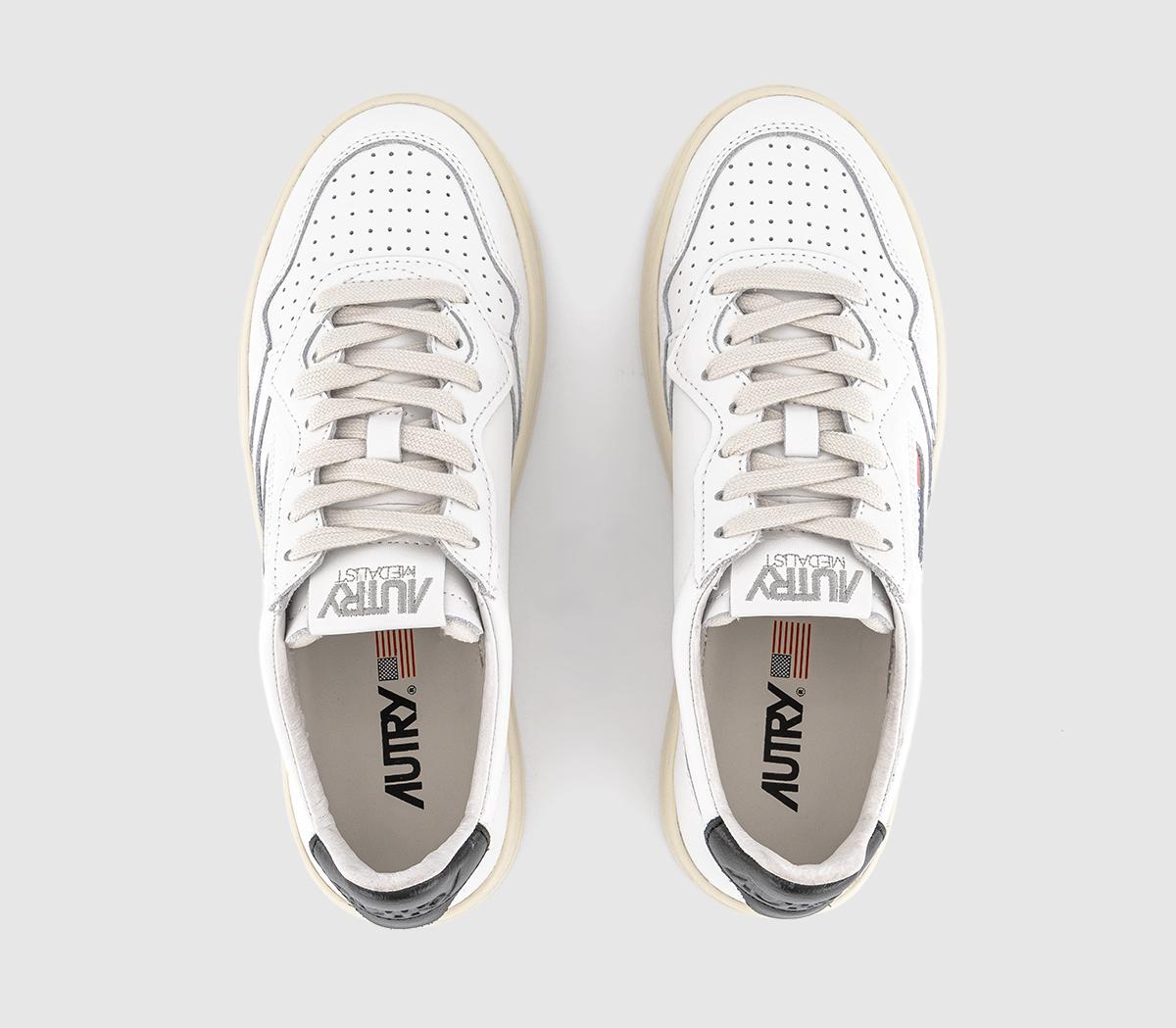AUTRYMedalist Low TrainersWhite Black
