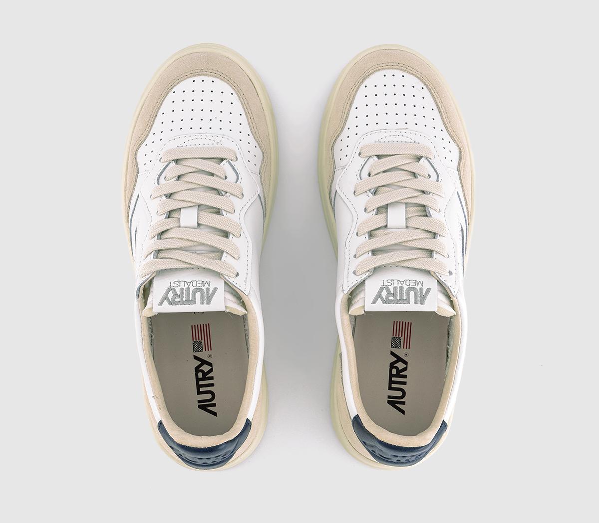 AUTRYMedalist Low TrainersWhite Blue