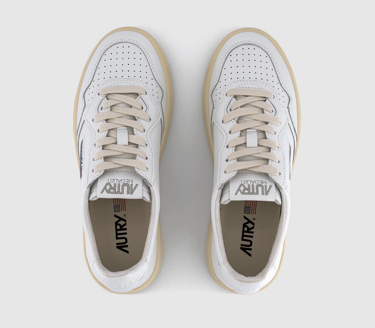 AUTRYMedalist Low TrainersWhite Leather F