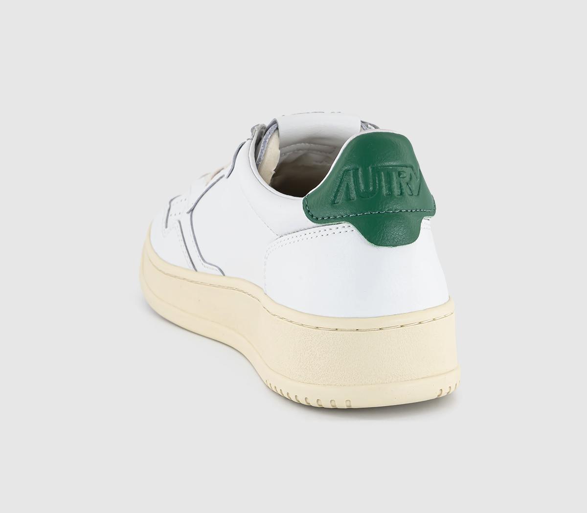 AUTRYMedalist Low TrainersLeather White Green