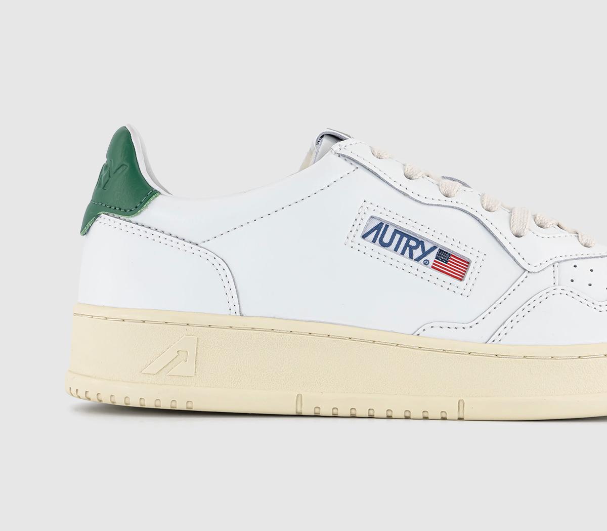AUTRYMedalist Low TrainersLeather White Green