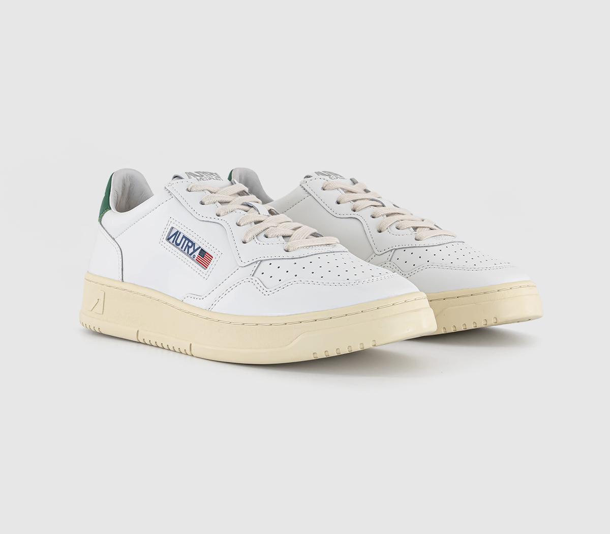AUTRYMedalist Low TrainersLeather White Green
