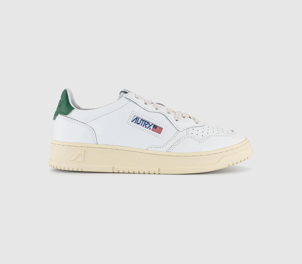 AUTRYMedalist Low TrainersLeather White Green