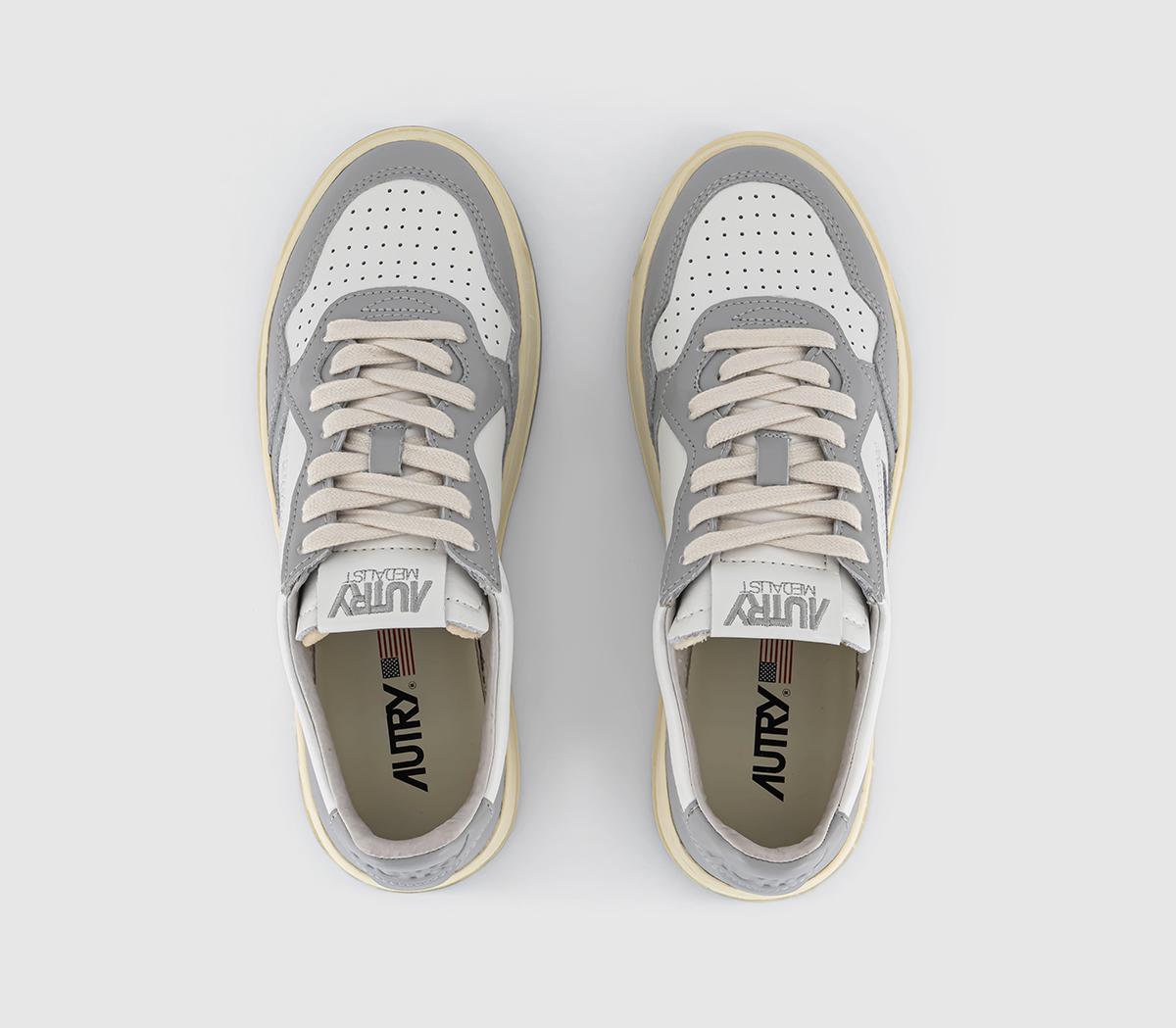 AUTRYMedalist Low TrainersLeather White Vapour Vapour